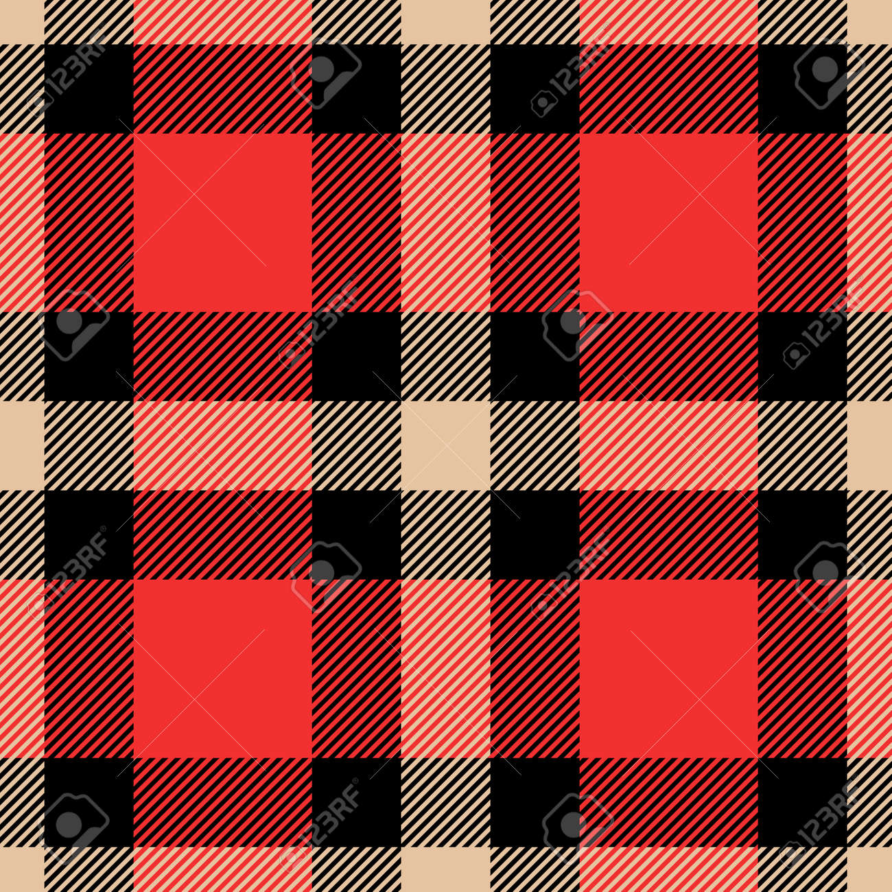 Classic tartan and buffalo check plaid seamless patterns. Vector eps 10 - 112883009 Classic tartan and buffalo check plaid seamless patterns. Vector eps 10 - 112883009