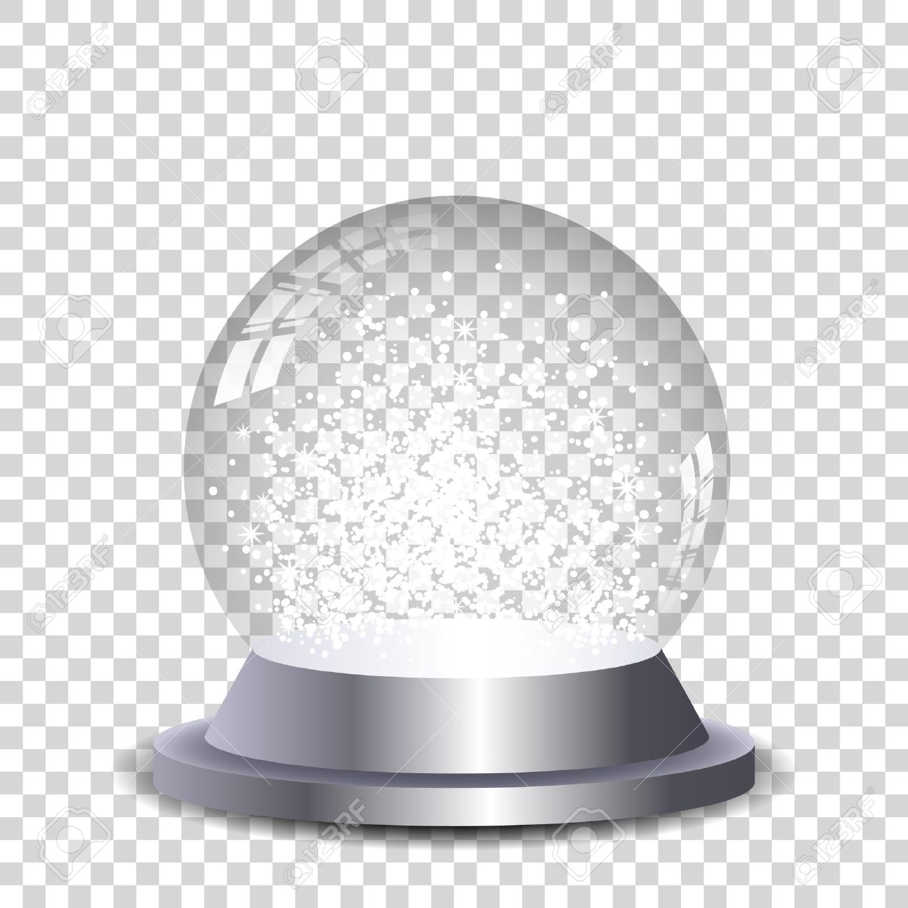 Crystal Snowball Transparent And Isolated. Vector Eps10. Royalty Free SVG,  Cliparts, Vectors, and Stock Illustration. Image 49176419., image size:1300x1300
