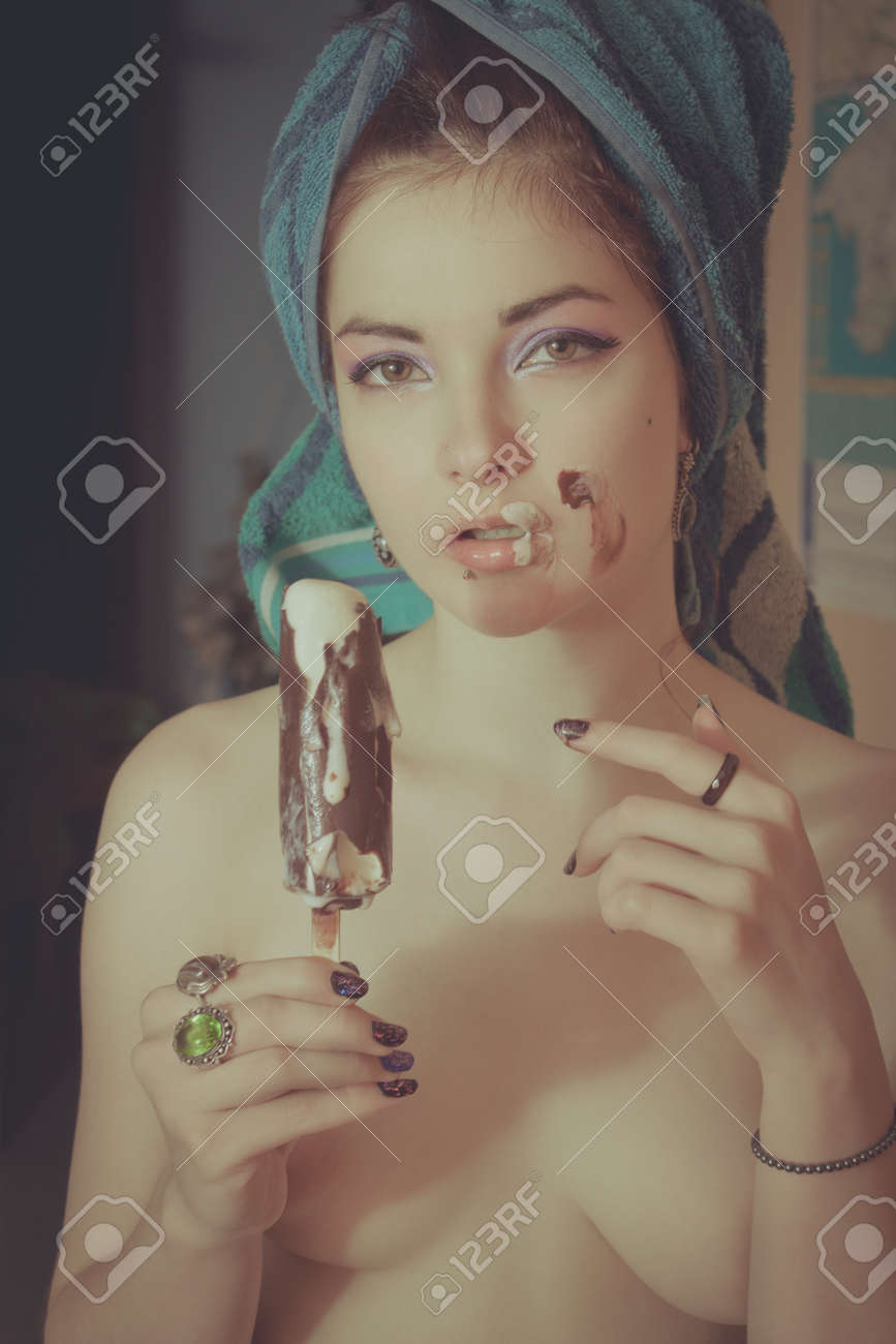 Ice cream naked girls