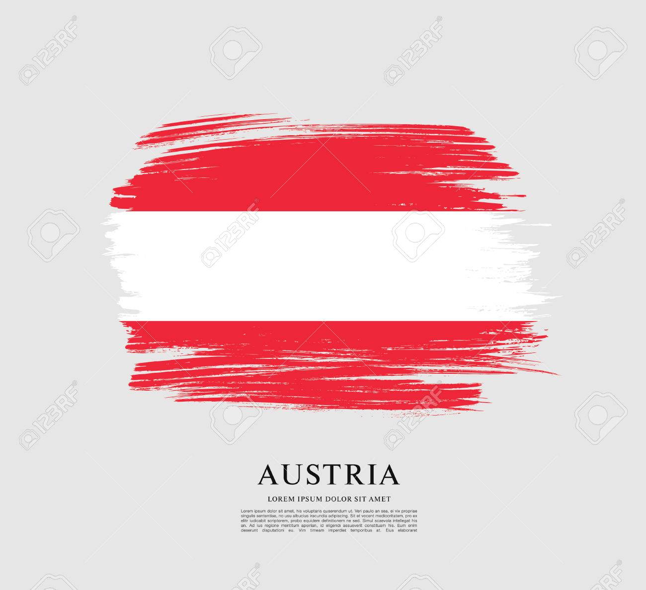 Flag Of Austria Brush Stroke Background Royalty Free Cliparts Vectors And Stock Illustration Image 69121688