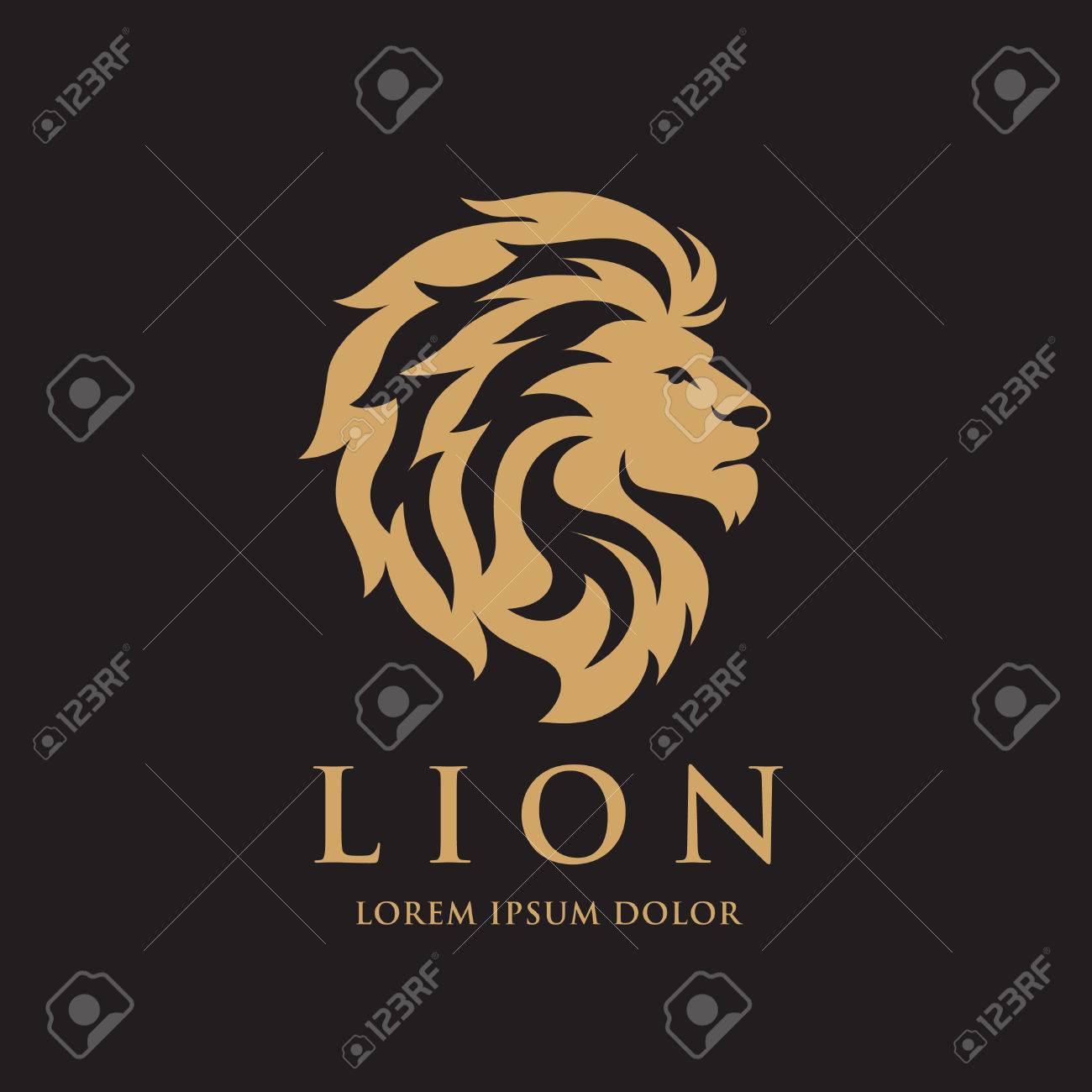 lion logo design stock vector 77235241