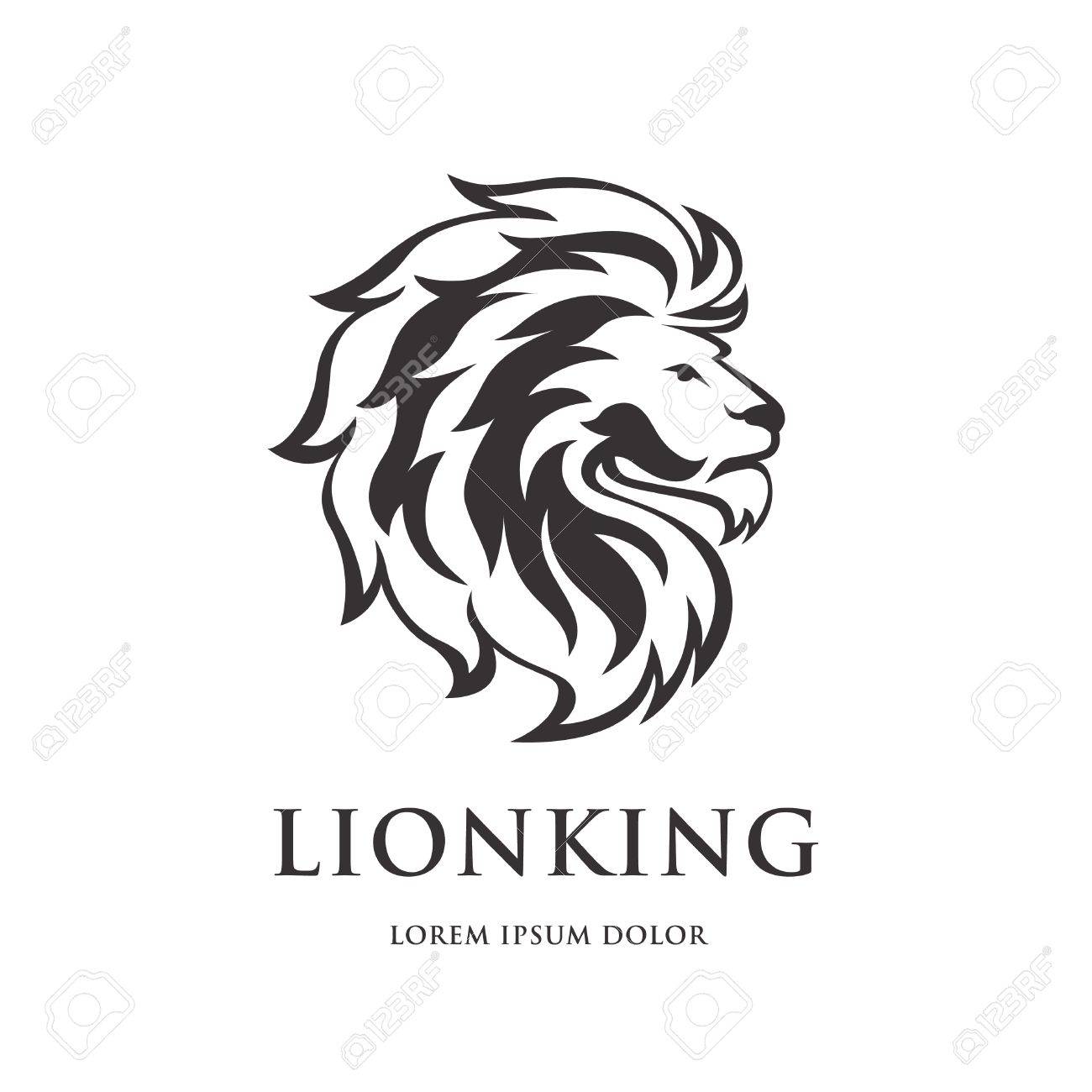 lion logo design stock vector 77235244