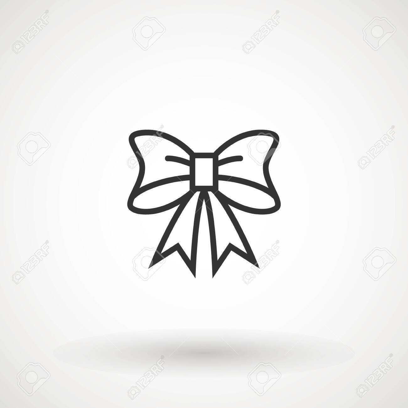 picture Silhouette Gift Ribbon Vector 123rf