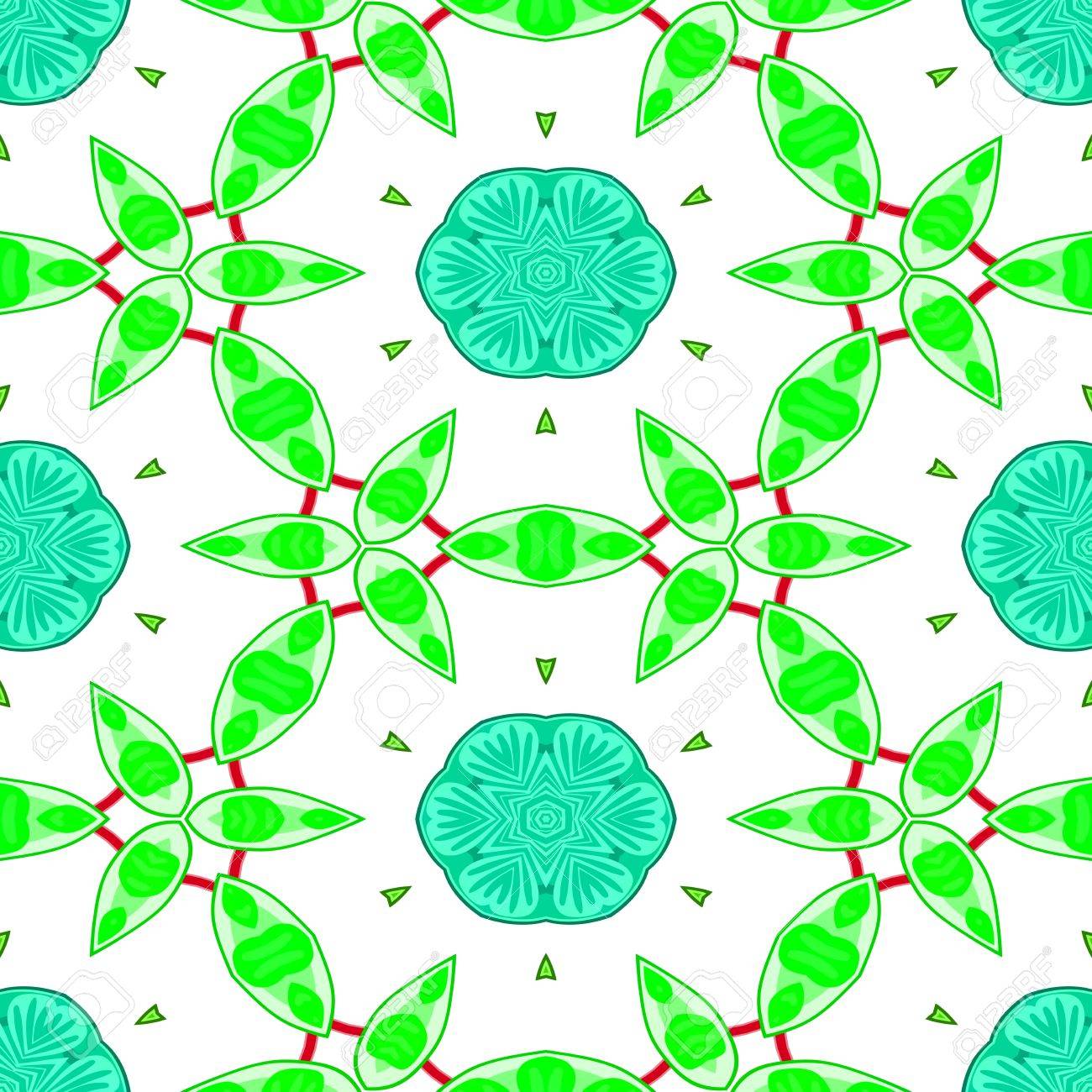 Endloses Blau Grun Weiss Tapete Mit Blumenmuster Lizenzfreie Fotos Bilder Und Stock Fotografie Image 50806007