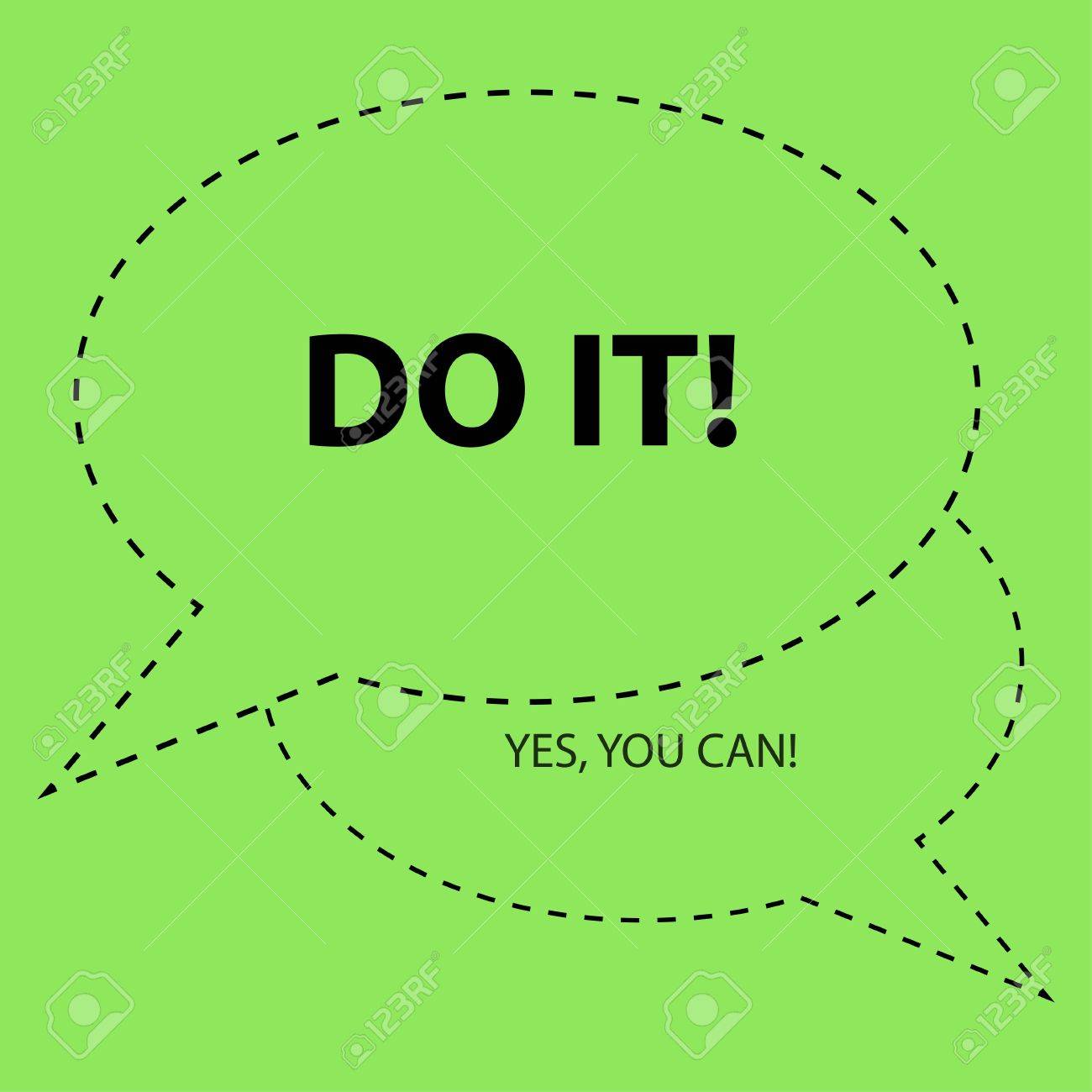 モチベーションをスローガンに ちょうどそれを行います シャイア ラブーフの動機付けのスピーチ 抽象的な背景のベクトル図 のイラスト素材 ベクタ Image