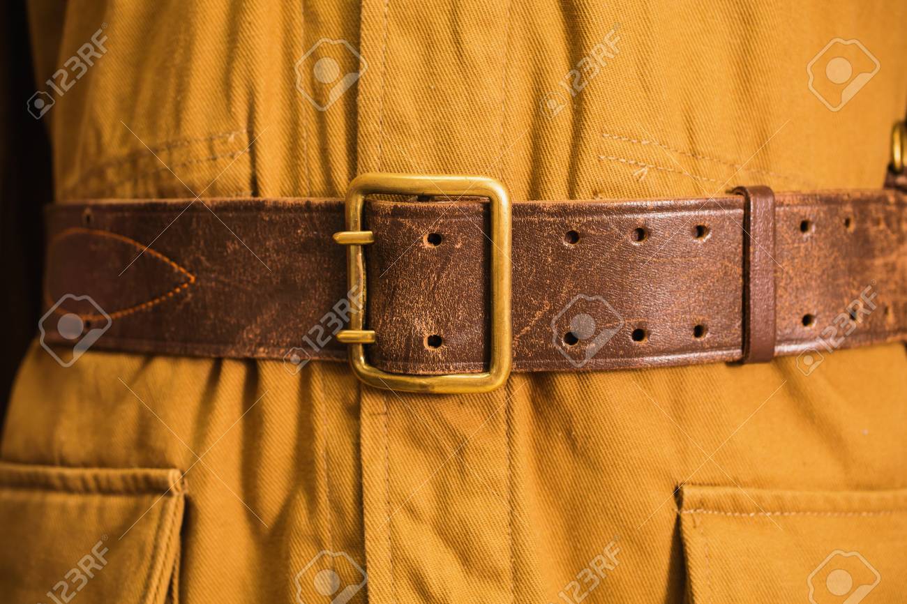 vintage military belt