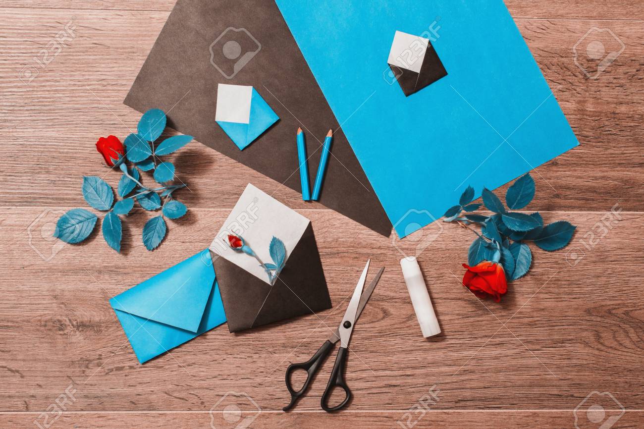 color paper small colored envelopes making a greeting card color paper flower making