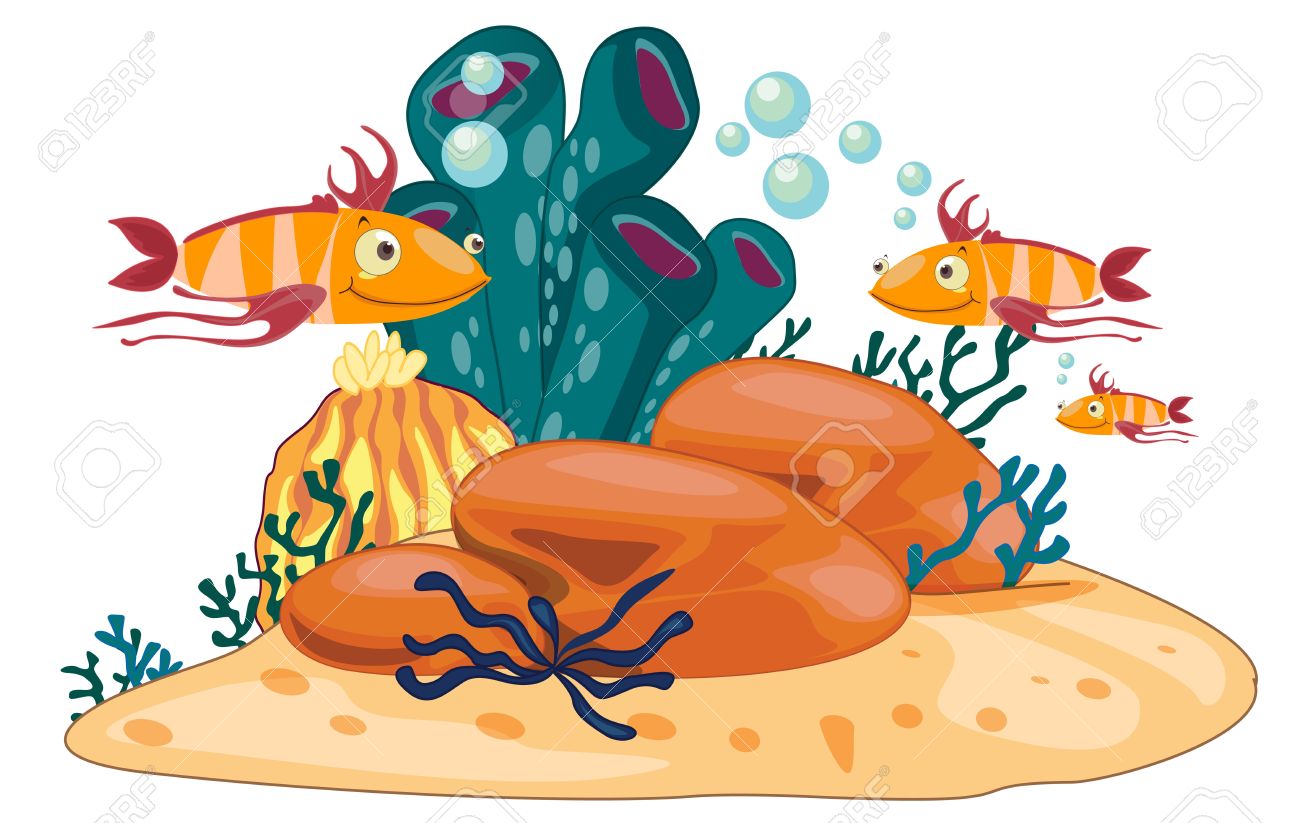 coral reef scene illustration royalty free cliparts vectors and