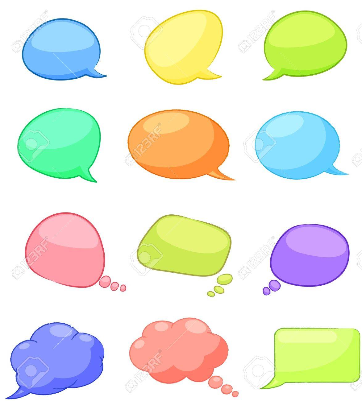 吹き出しのセット のイラスト素材 ベクタ Image 吹き出しのセット のイラスト素材 ベクタ Image