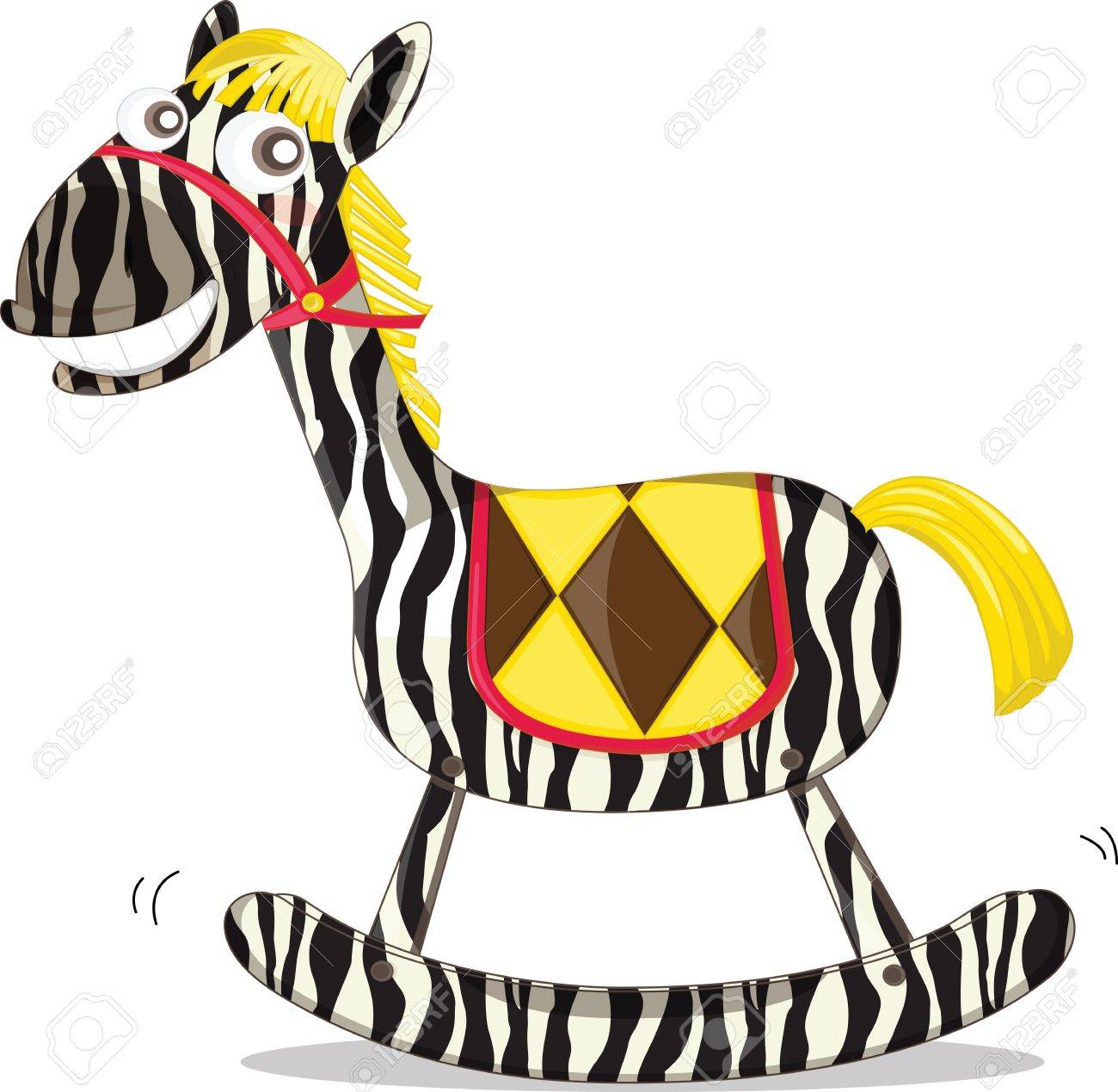 zebra rocking horse