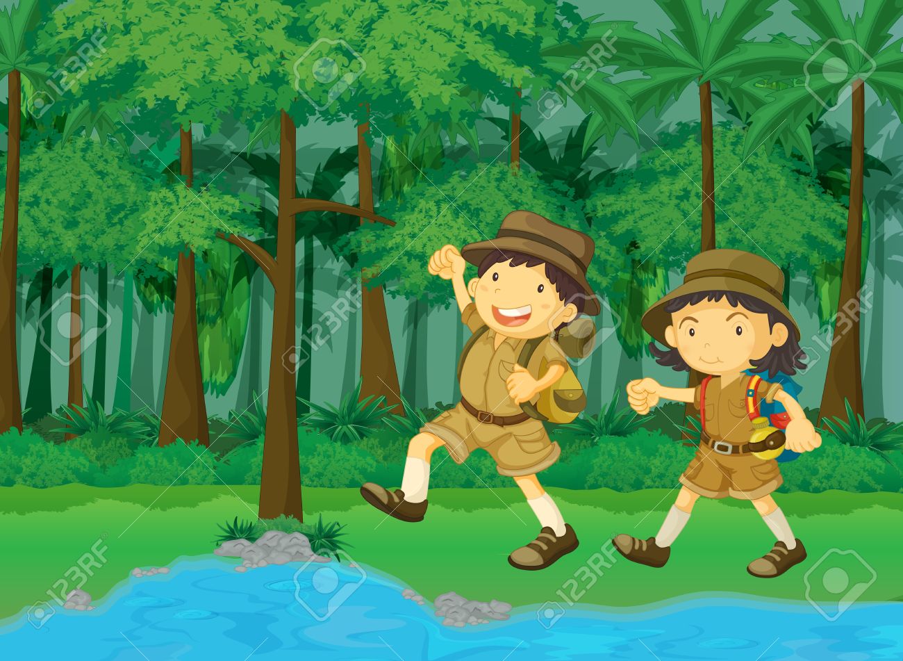 Resultat d'imatges de bosque con persona dibujo