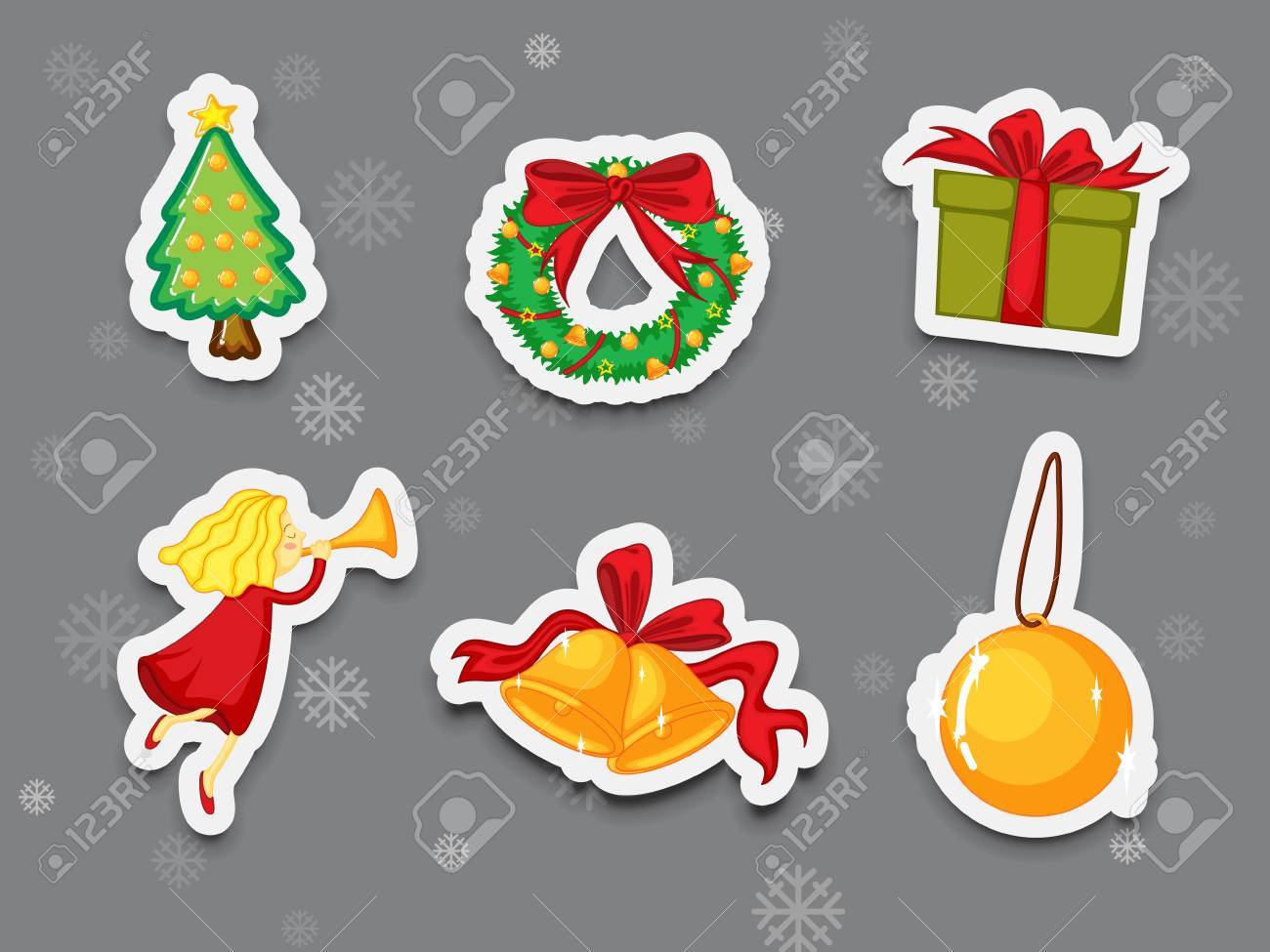 illustration of christmas present