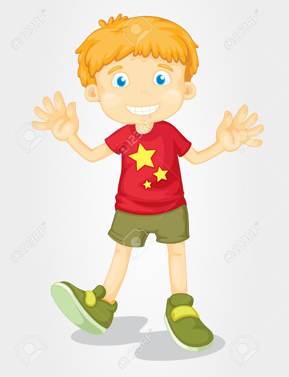 夏のギアで孤立した男の子のイラストのイラスト素材 ベクタ Image 夏のギアで孤立した男の子のイラストのイラスト素材 ベクタ Image