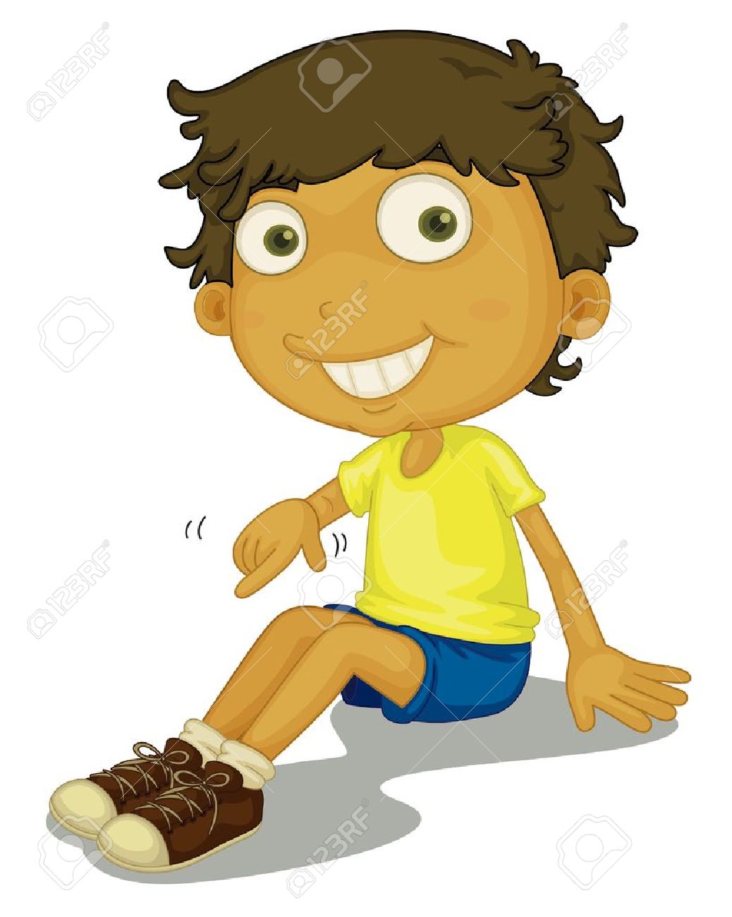 Illustration Boy Putting Shoes Royalty Free Cliparts Illustration Boy Putting Shoes Royalty Free Cliparts