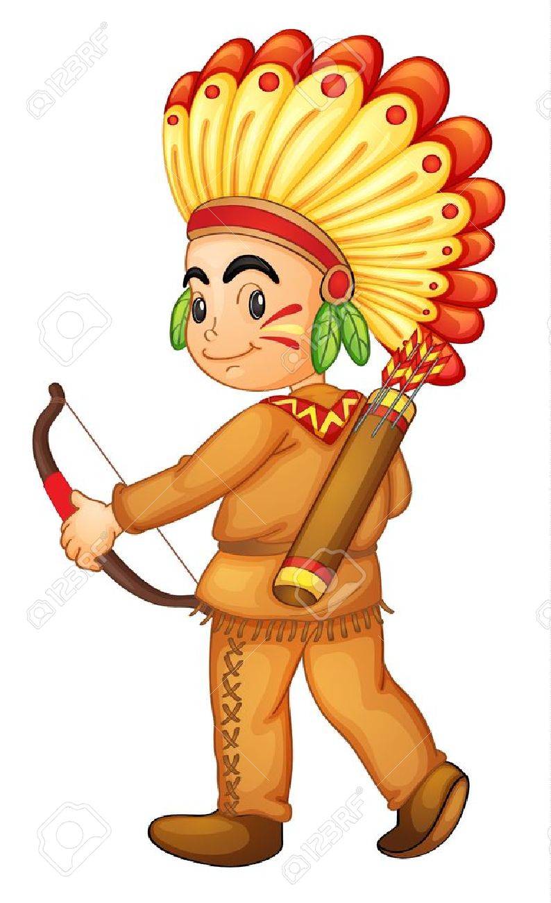 Illustration D Un Indien De L Amerique Clip Art Libres De Droits Vecteurs Et Illustration Image