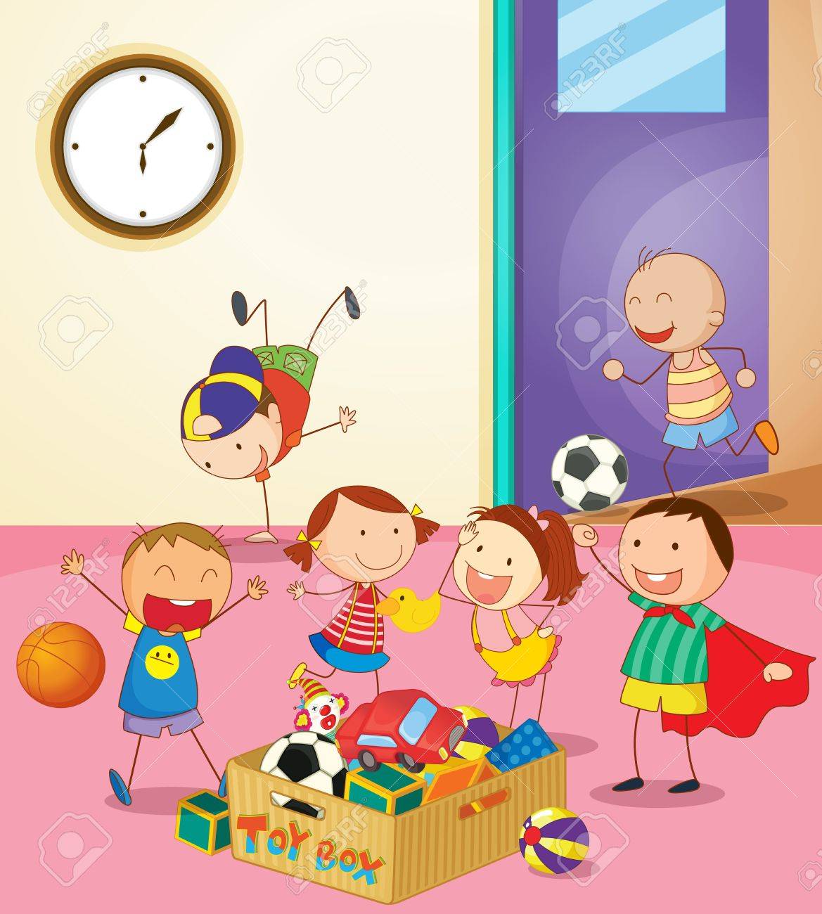 Illustration Of Kids Playing Together Stock Vector Illustration Of Kids Playing Together Stock Vector