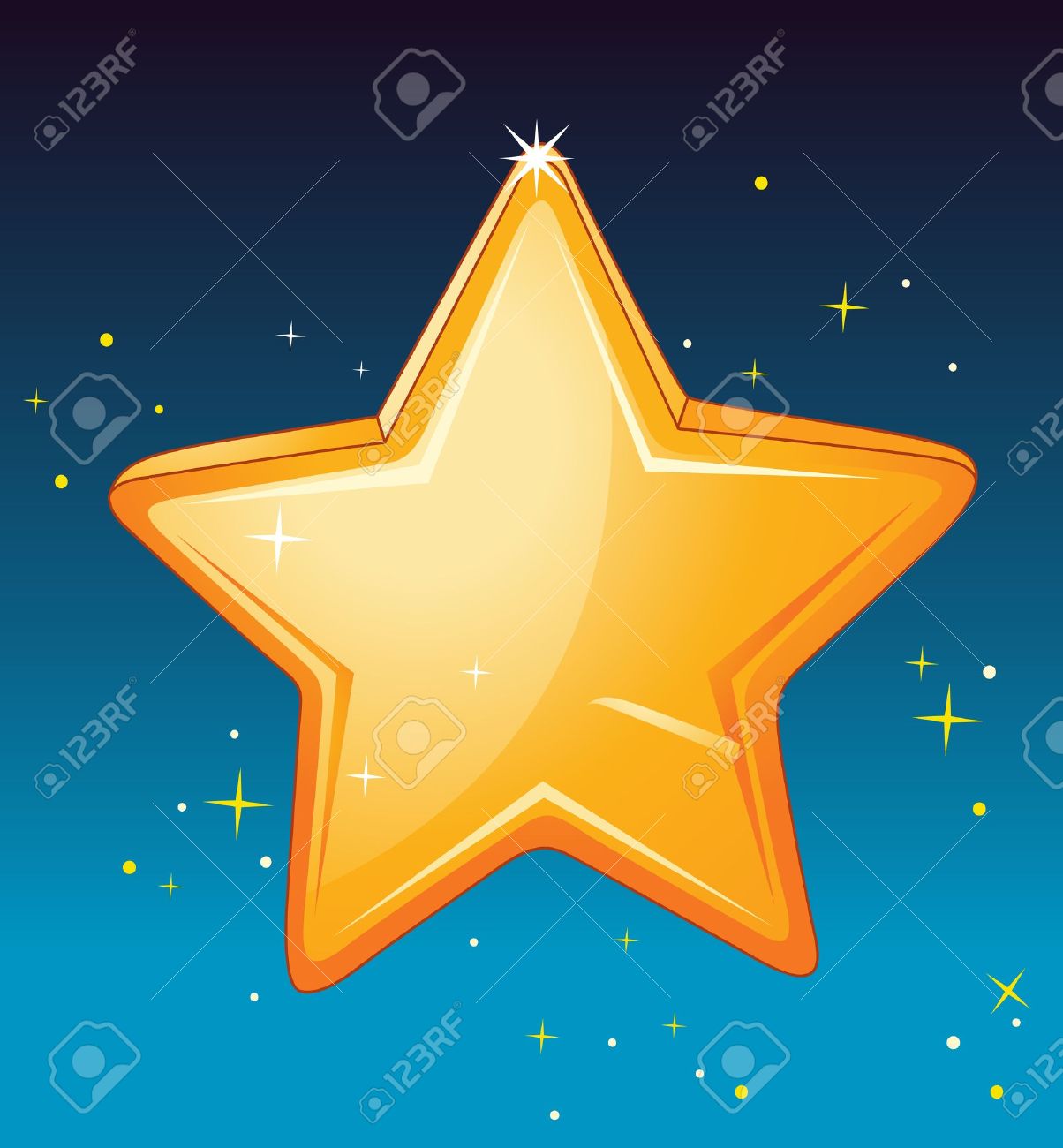 夜空に星の図 のイラスト素材 ベクタ Image