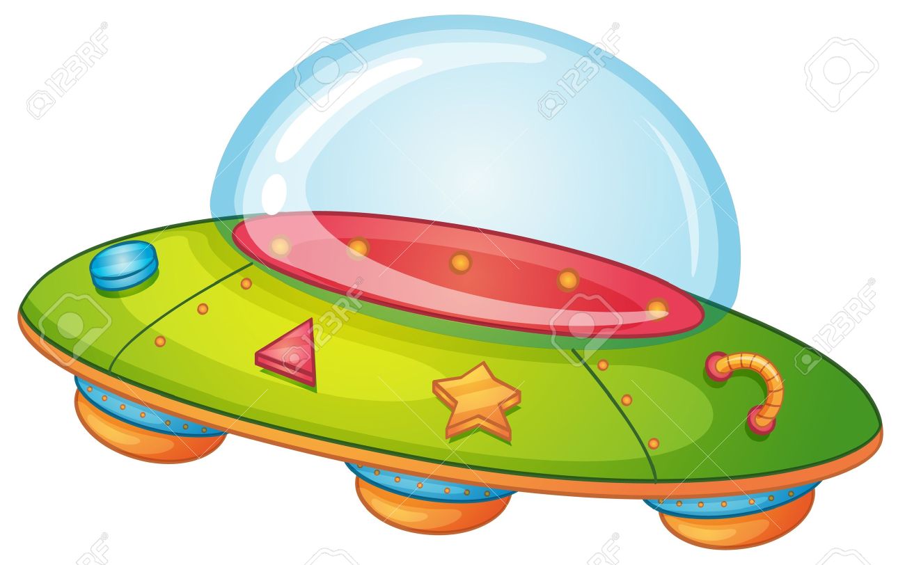 白の Ufo のイラスト のイラスト素材 ベクタ Image