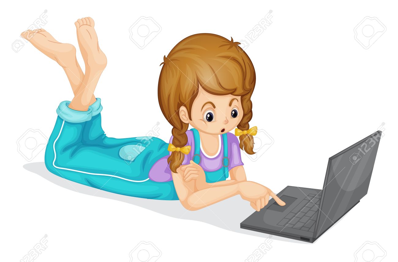 Risultati immagini per child studying pc