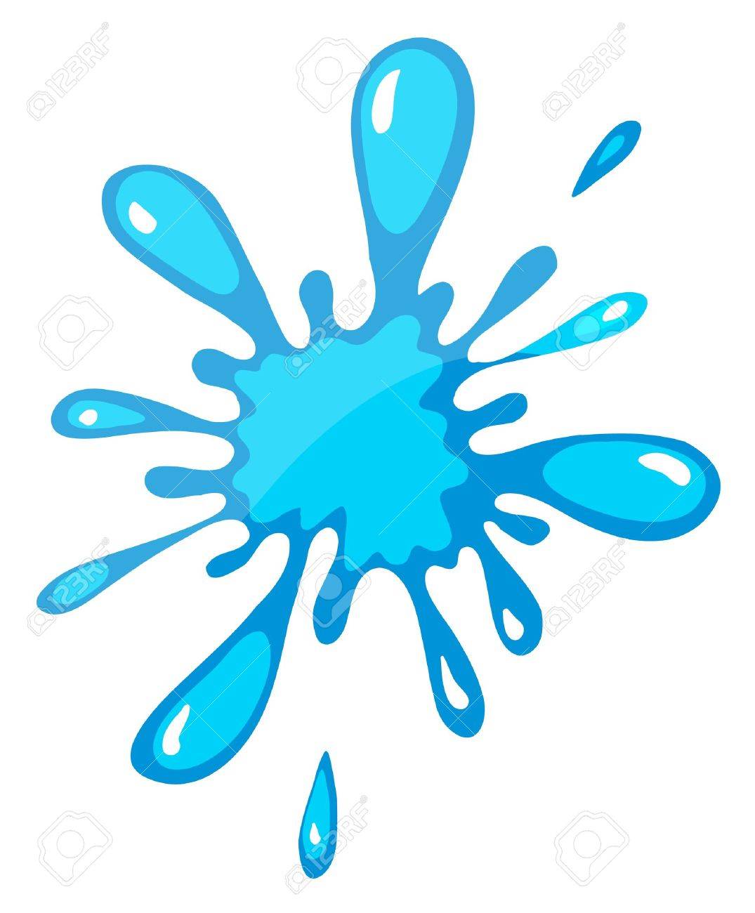 Illustration Of A Blue Color Splash On A White Background Royalty Free Cliparts Vectors And Stock Illustration Image