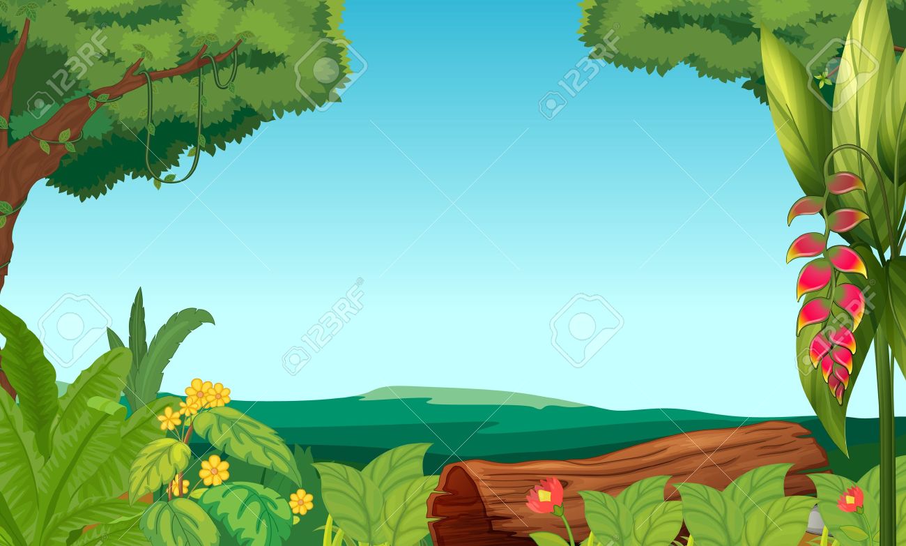 Illustration Of The Jungle With Trees And Plants Royalty Free Cliparts Vectors And Stock Illustration Image