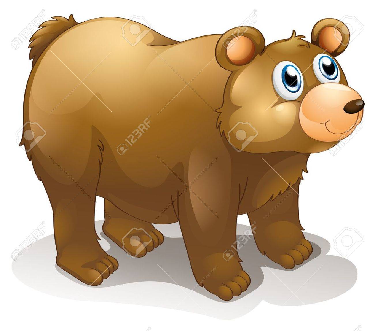 Ours Dessin Banque D Vecteurs Et Illustrations Libres De bear drawing Illustration d un gros ours brun sur un fond blanc Illustration