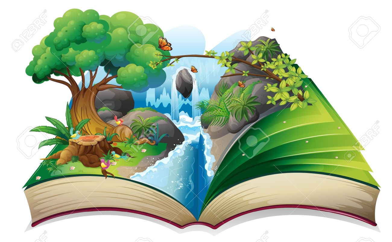 Illustration Of A Storybook With An Image Of The Gift Of Nature On A White  Background Royalty Free Svg, Cliparts, Vectors, And Stock Illustration.  Image 20729815.