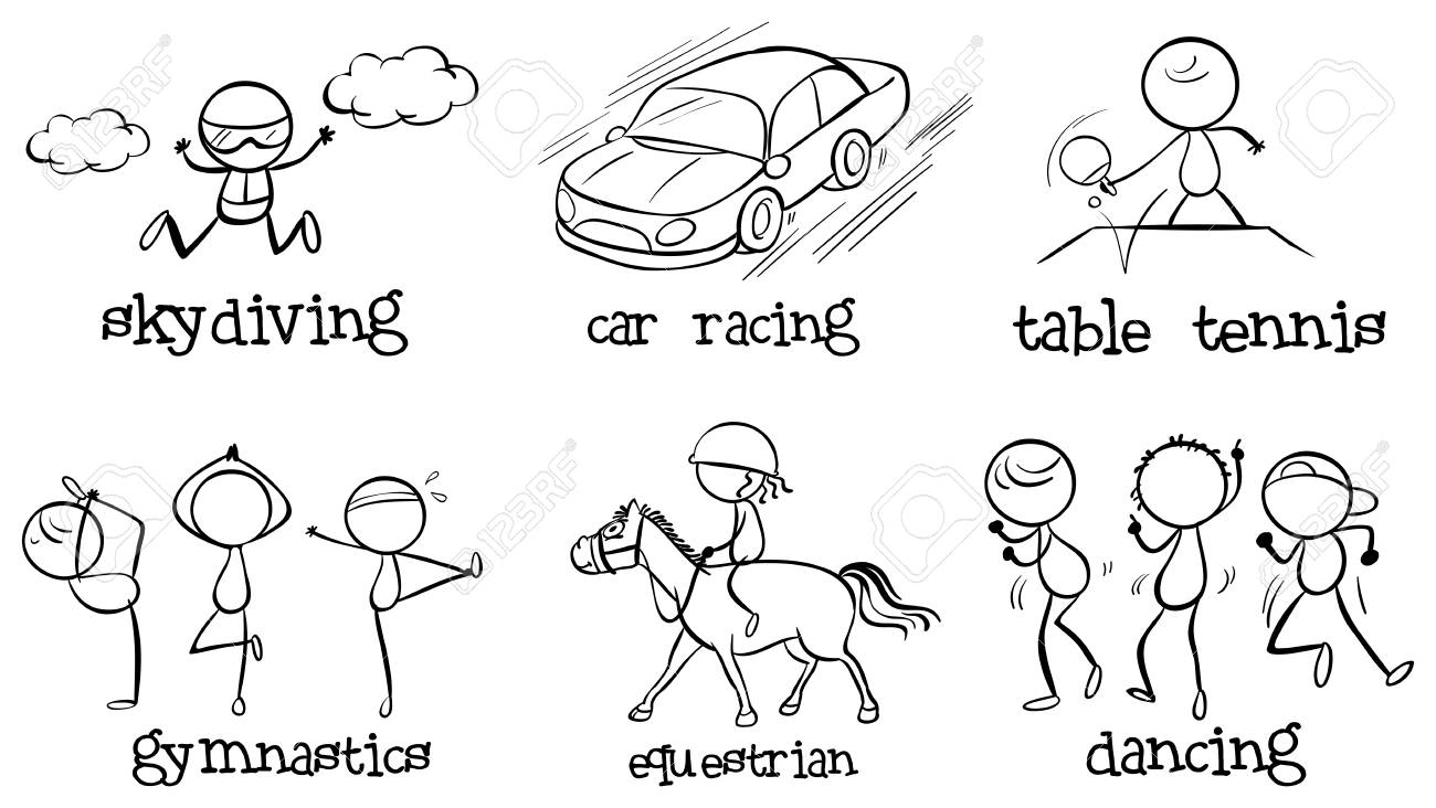 outdoor aktivitäten illustration der satz von innenund outdooraktivitäten auf einem weißen hintergrund standard der von auf einem outdoor aktivitäten illustration der satz von innenund outdooraktivitäten auf einem weißen hintergrund standard der von auf einem