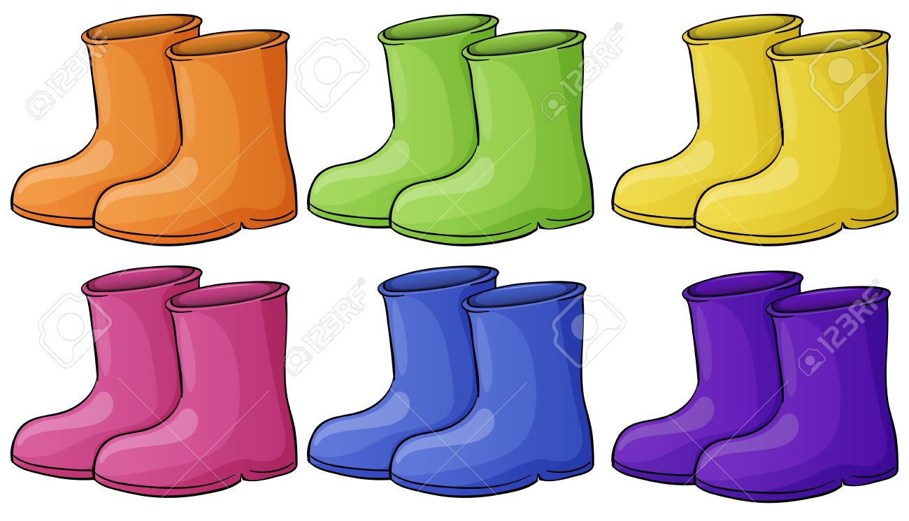 colorful boots
