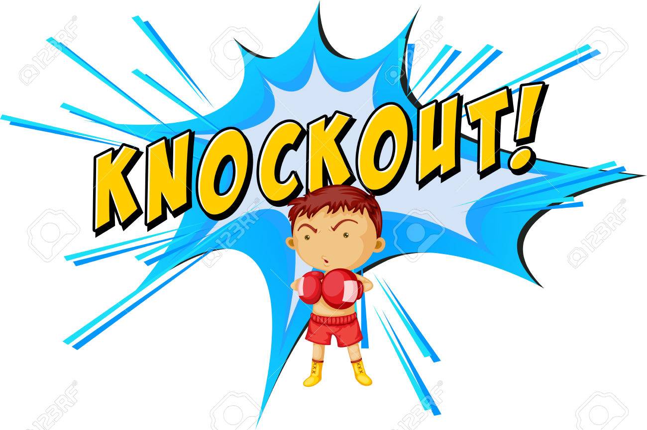Knockout Punch Icon On White Royalty Free SVG, Cliparts, Vectors, And Stock  Illustration. Image 33832619.