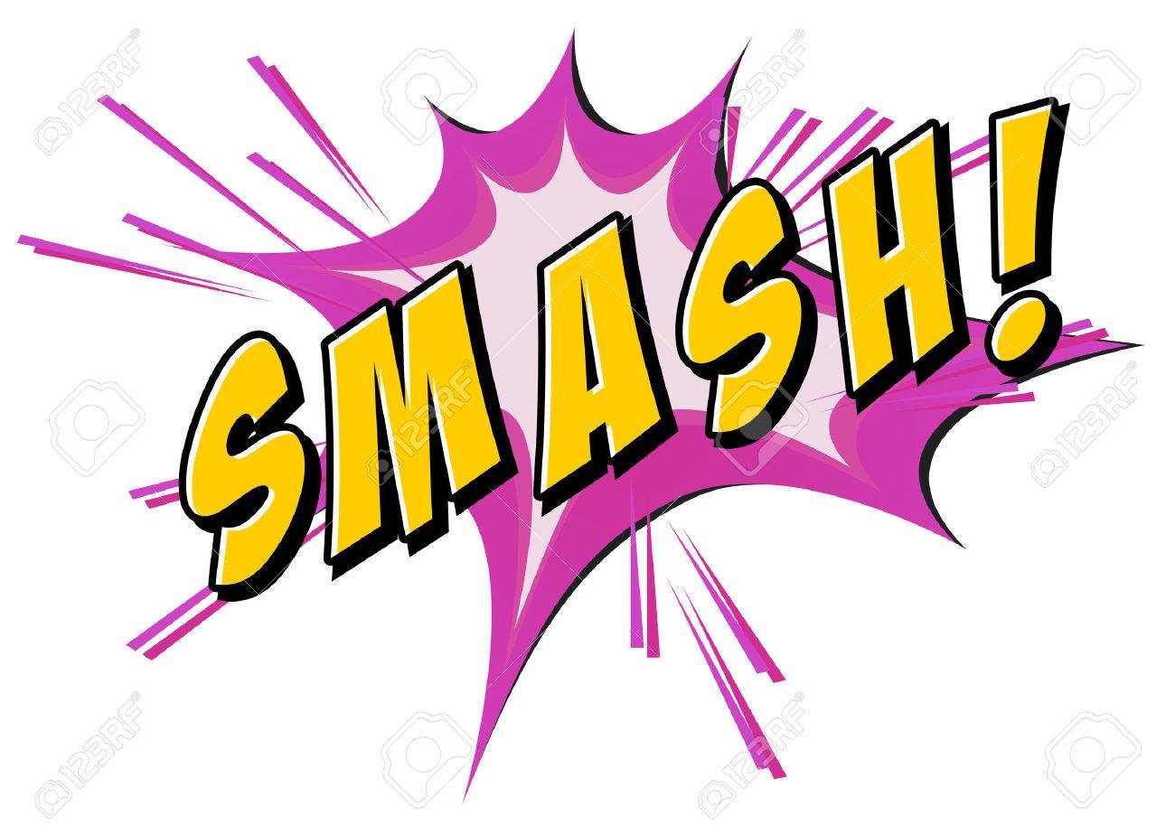 Smash On Purple And White Stock Vector Smash On Purple And White Stock Vector
