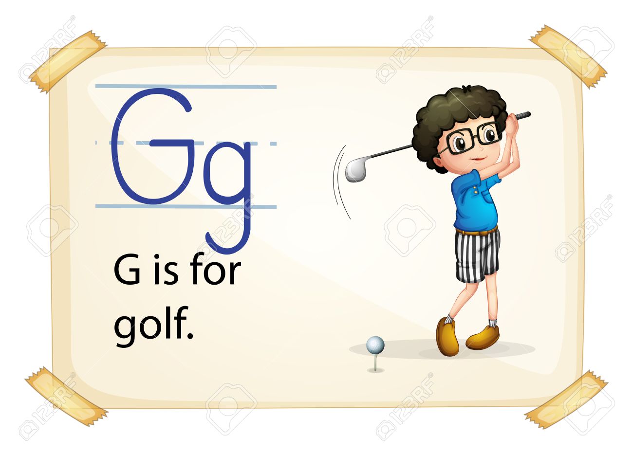 アルファベット G の図はゴルフです のイラスト素材 ベクタ Image アルファベット G の図はゴルフです のイラスト素材 ベクタ Image