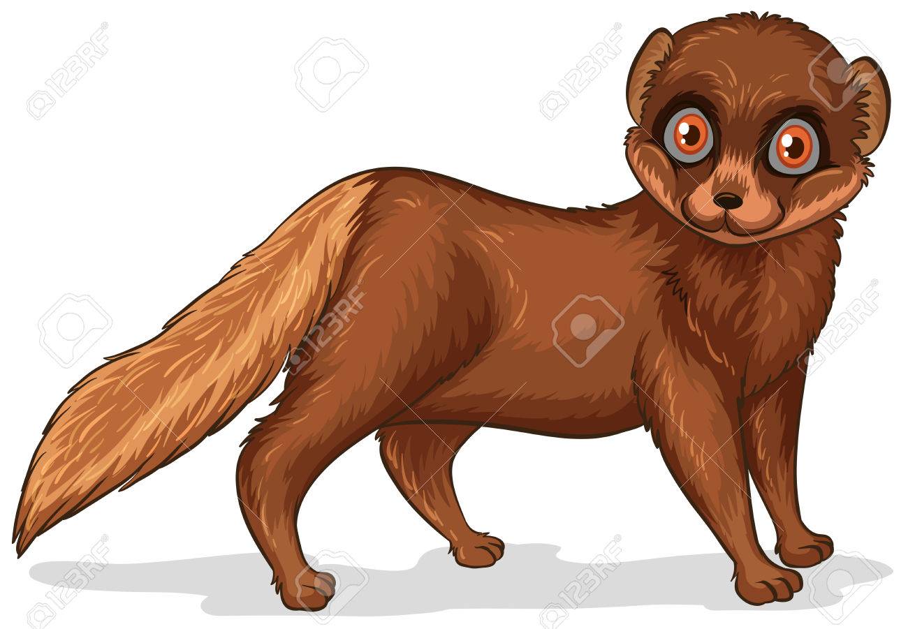 1 つのかわいいブラウン ミンクのイラストのイラスト素材 ベクタ Image 1 つのかわいいブラウン ミンクのイラストのイラスト素材 ベクタ Image