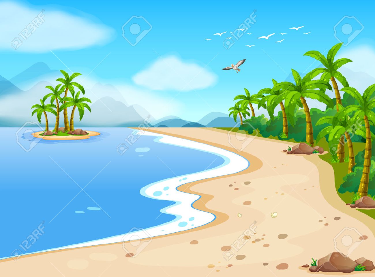 11 863 beach scene