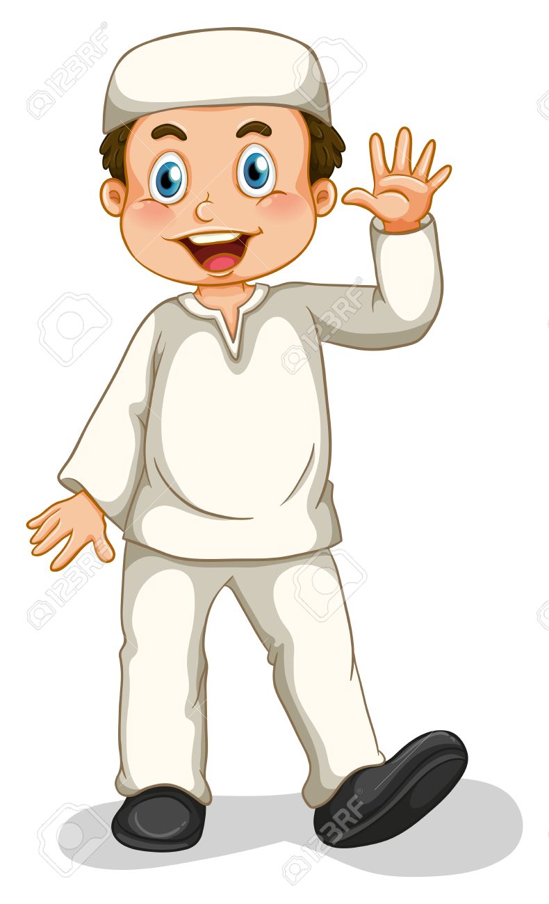 Boy Muslim In Traditional Clothes Royalty Free SVG, Cliparts, Vectors, and  Stock Illustration. Image 37632315.