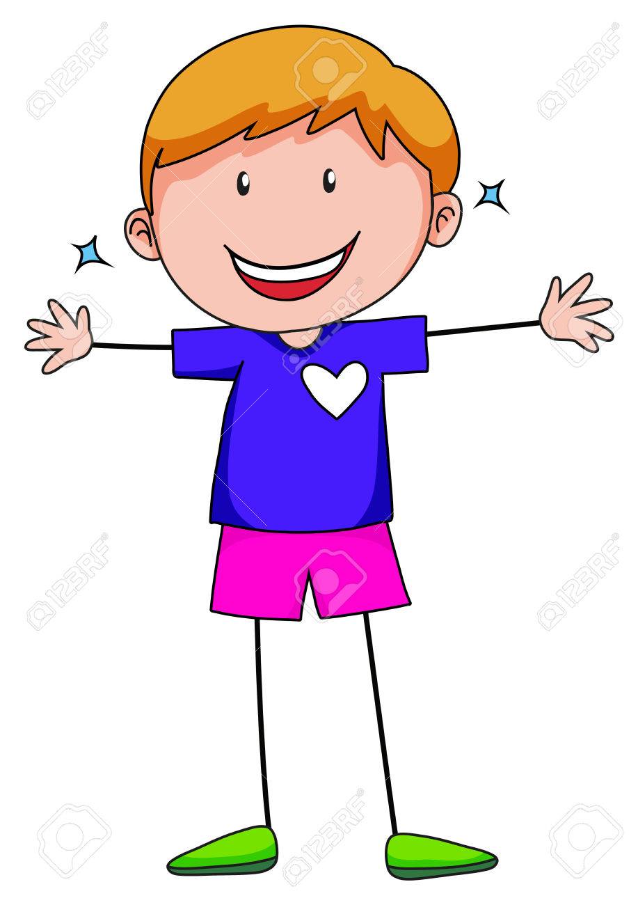 Closeup Happy Boy Smiling Alone Royalty Free Cliparts Vectors And Stock Illustration Image