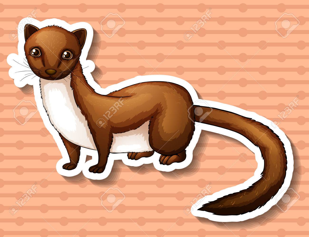 一人で立ってかわいい生意気な娘を閉じるのイラスト素材 ベクタ Image