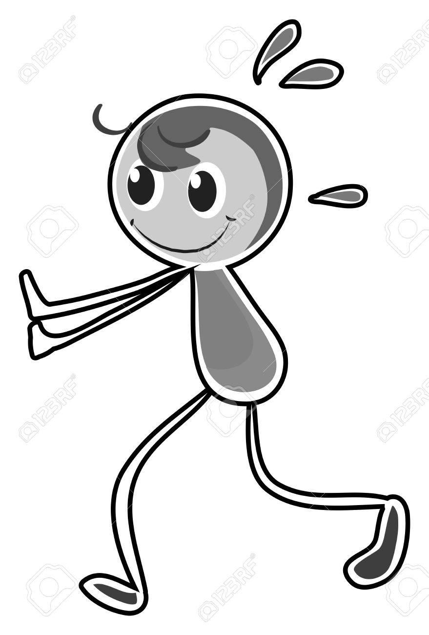 Doodle Happy Person Pushing Something Royalty Free SVG, Cliparts, Vectors,  and Stock Illustration. Image 41136328., image size:879x1300