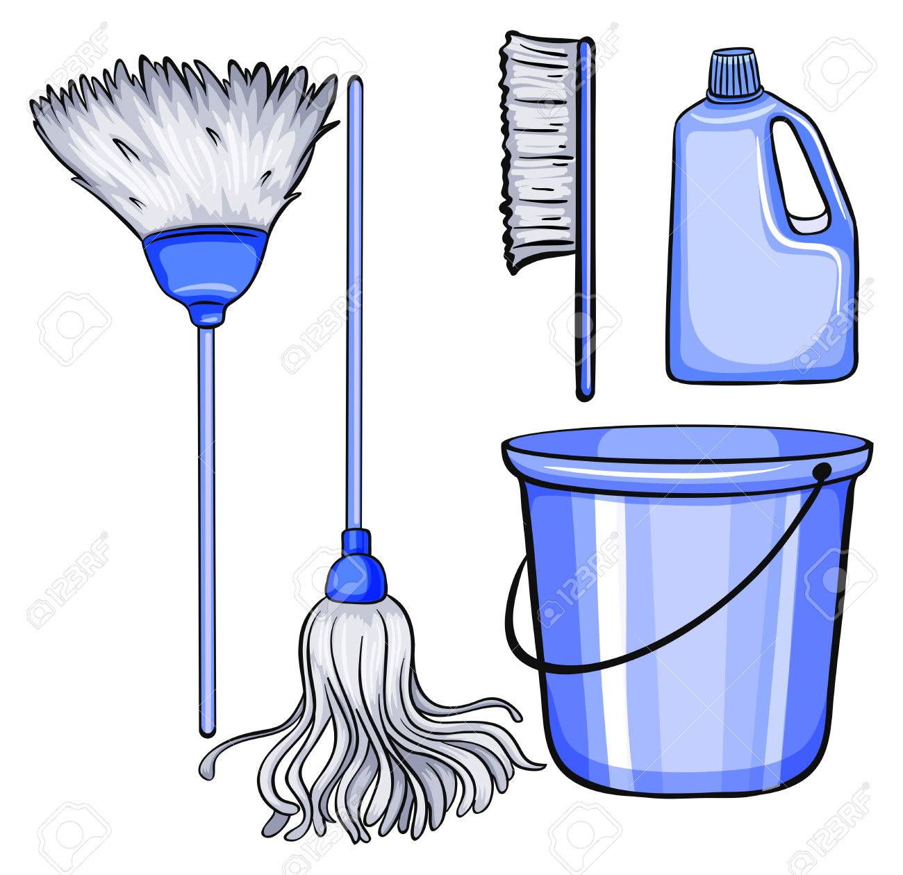 清掃用具の種類 のイラスト素材 ベクタ Image