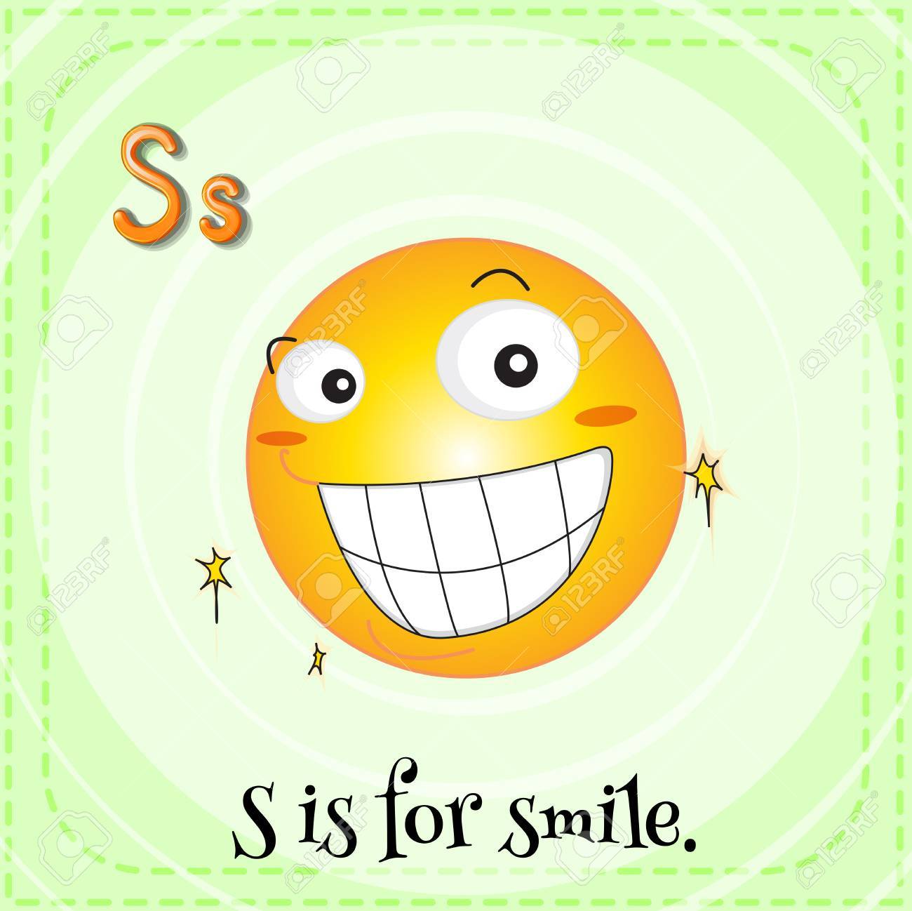Flashcard Letter S Is For Smile Illustration Royalty Free Cliparts Vectors And Stock Illustration Image Flashcard Letter S Is For Smile Illustration Royalty Free Cliparts Vectors And Stock Illustration Image