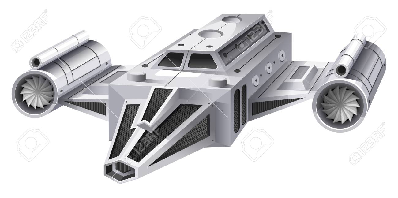 2 つのエンジン イラスト白い宇宙船のイラスト素材 ベクタ Image 2 つのエンジン イラスト白い宇宙船のイラスト素材 ベクタ Image