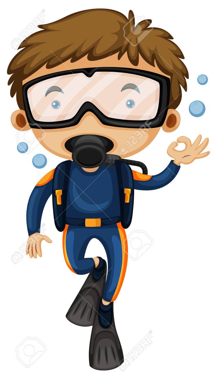 スキューバ ダイビング イラスト男 のイラスト素材 ベクタ Image スキューバ ダイビング イラスト男 のイラスト素材 ベクタ Image