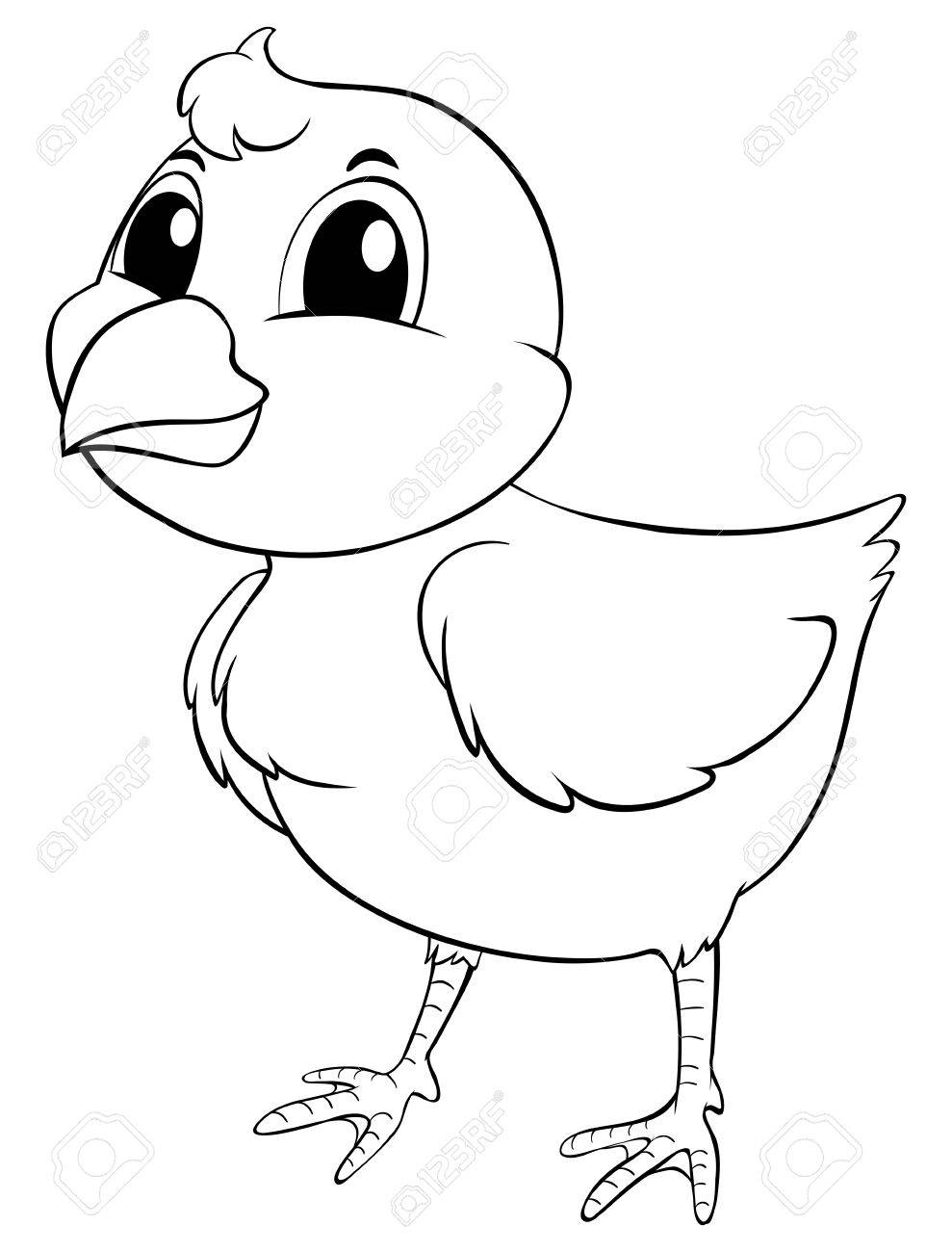 小さなひよこイラストの動物の概要 のイラスト素材 ベクタ Image