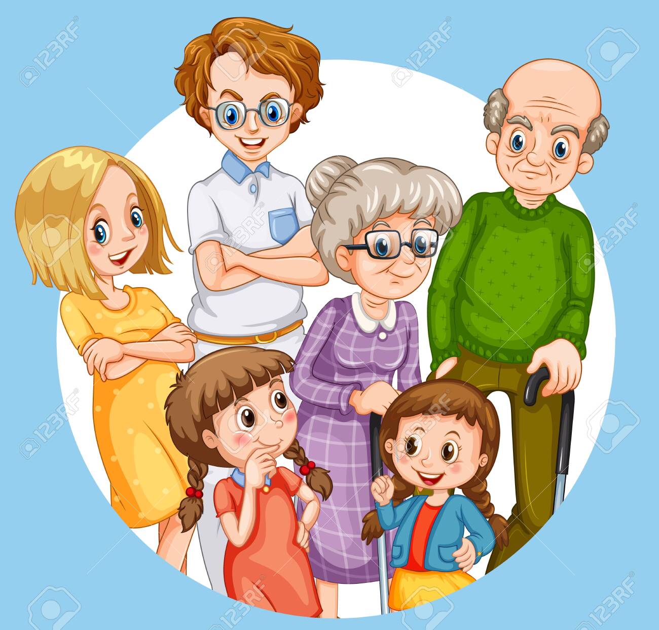 Cartoon Family Members Cartoon Family Members