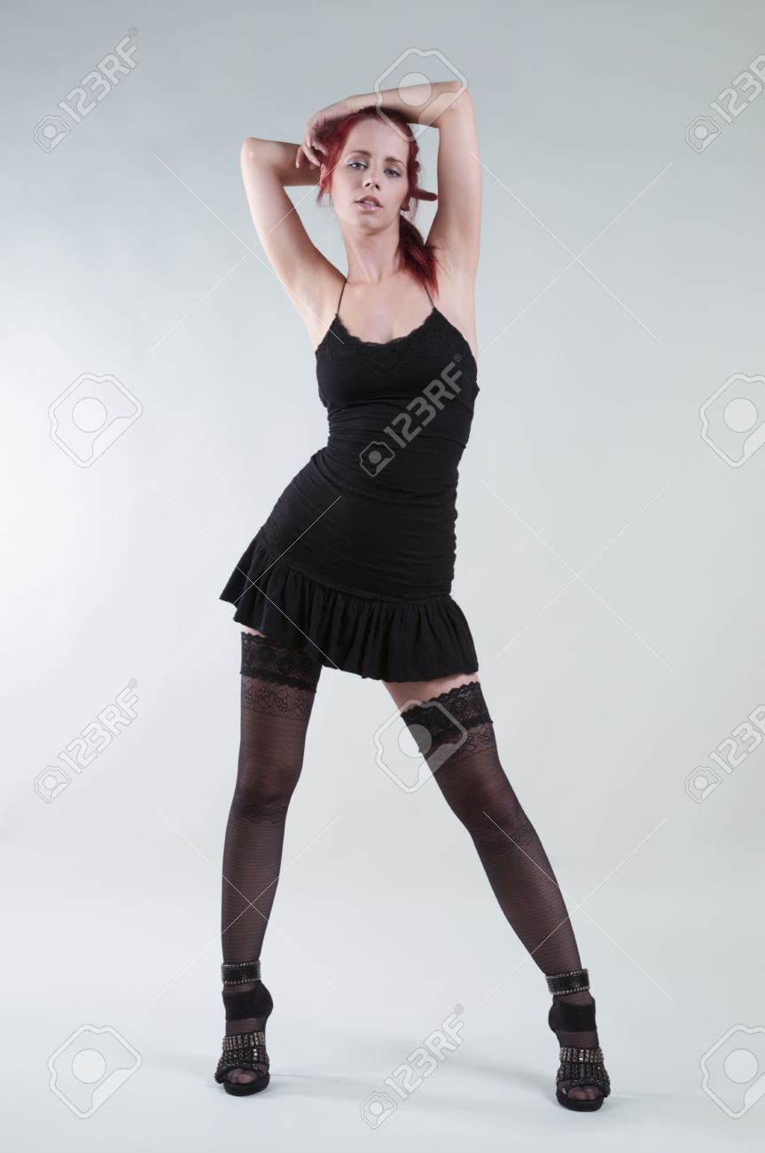 dress with stockings