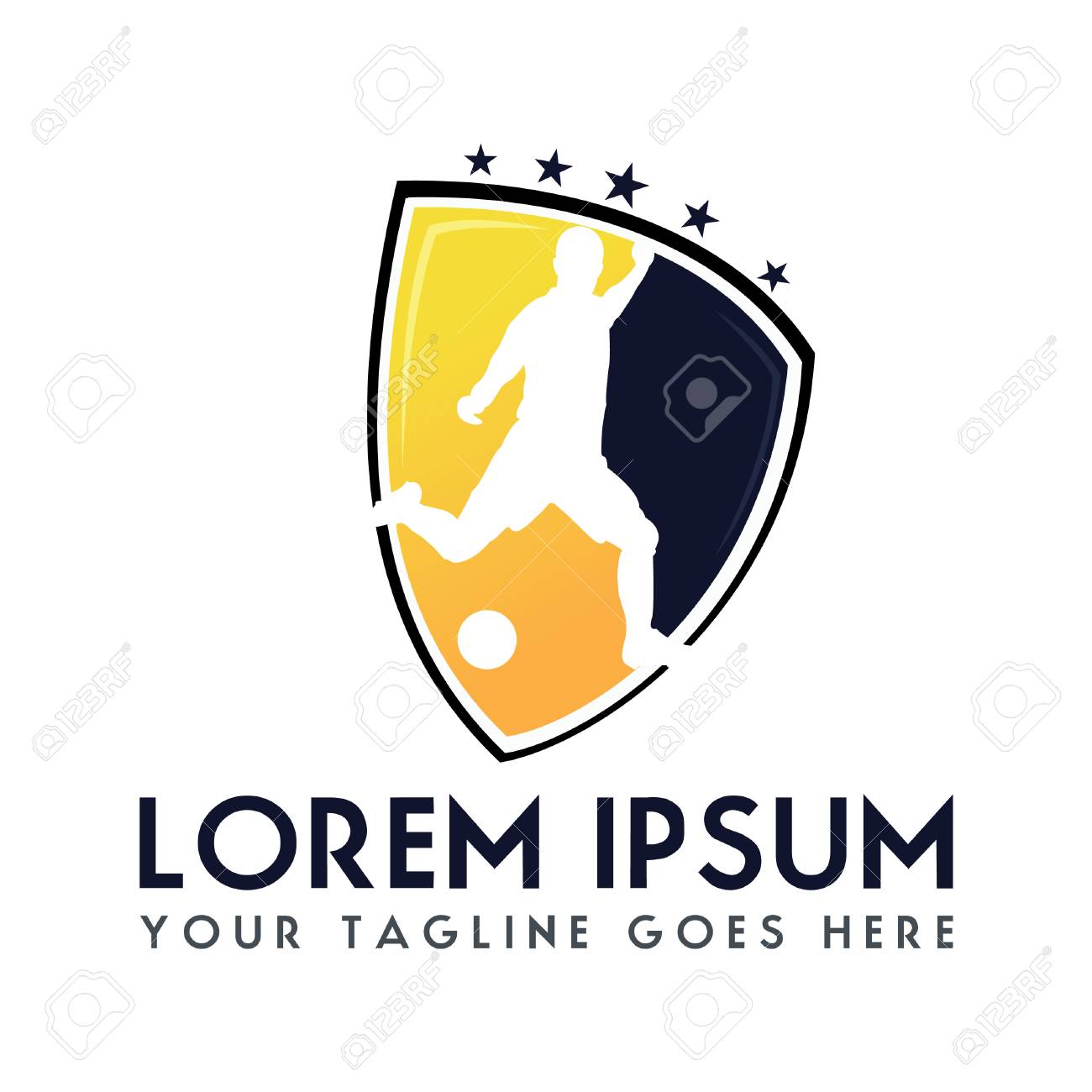 Fussball Fussball Club Logo Design Sport Team Identitat Fussball Logo Lizenzfrei Nutzbare Vektorgrafiken Clip Arts Illustrationen Image 79936495