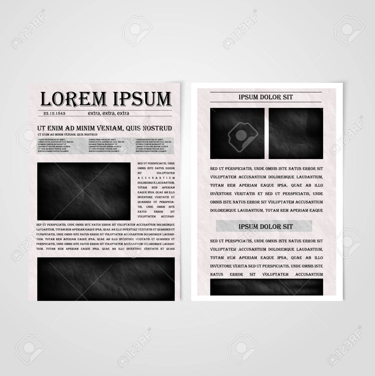 flyer template back and front design brochure design templates