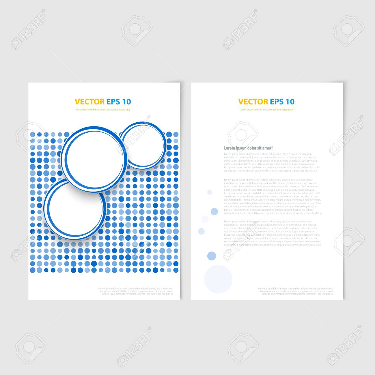 flyer template back and front design brochure design templates