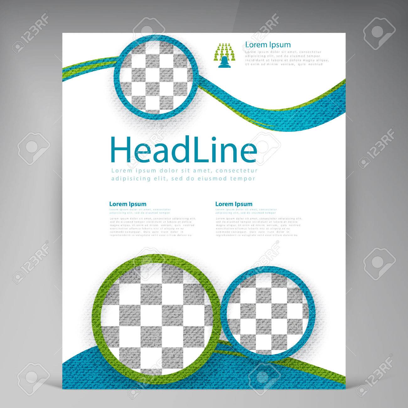 vector beautiful green flyer template flyers design business beautiful flyers