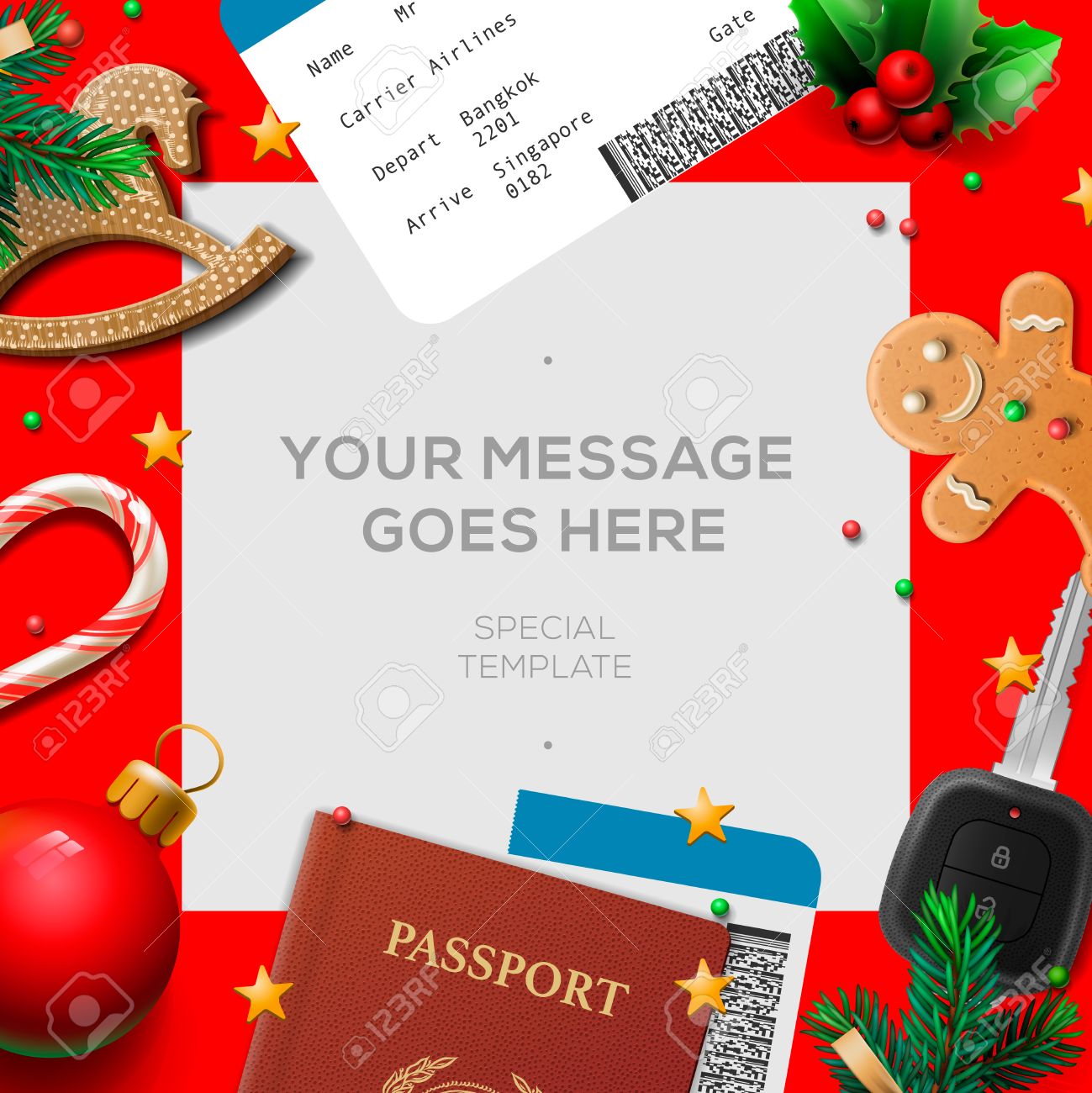 santa letter background template
